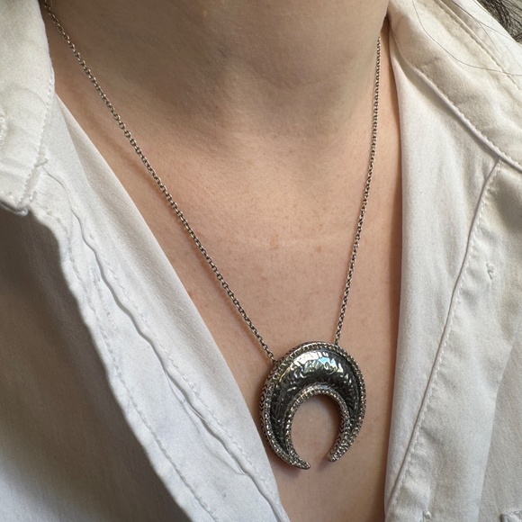 Silver Moon Necklace - Picture 2 of 4